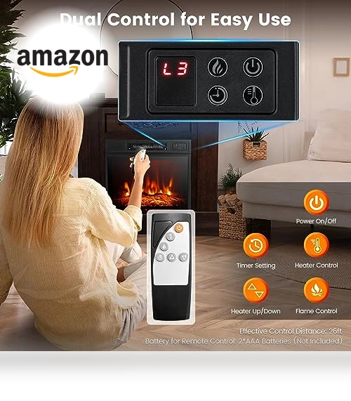 Electric Fireplace with Mantel — Electric Heating Solutions, GOFLAME