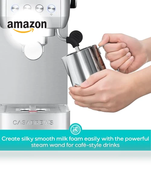 Espresso Machine with Steam Milk Frother — Coffee & Espresso Combos, CASABREWS
