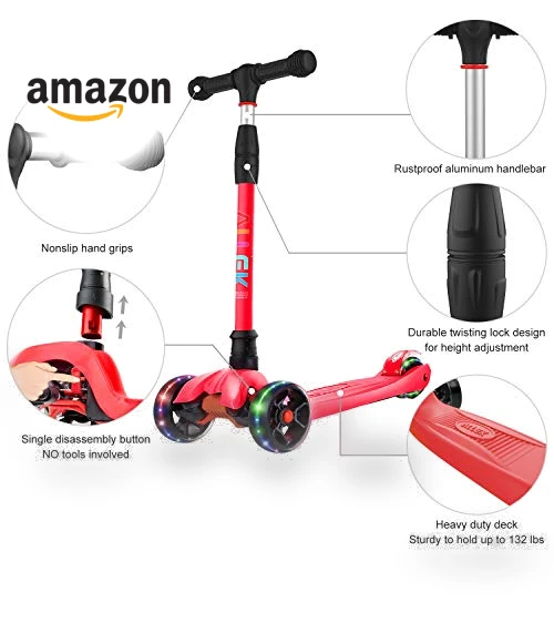 Kick Scooter with Light-Up Wheels — Push Scooters, Allek