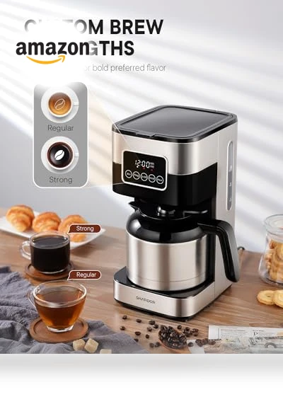 Programmable Coffee Maker with Thermal Carafe — Coffee Makers, SHARDOR