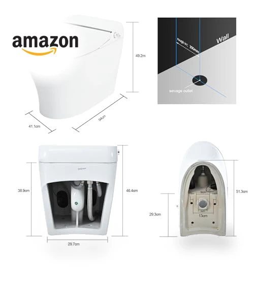 Smart Toilet with Bidet Built in — Bathroom Essentials, Merax