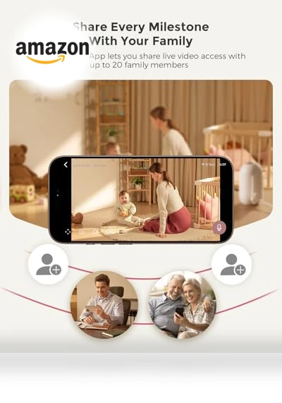 Smart WiFi Baby Monitor with 2 Cameras — Baby Monitors, Momcozy