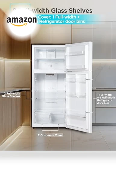 Top Mount Refrigerator with Freezer — Mini Fridges, BLACK+DECKER