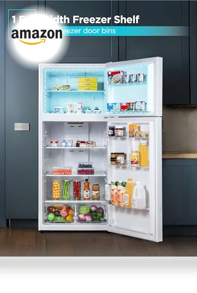 Top Mount Refrigerator with Freezer — Mini Fridges, BLACK+DECKER