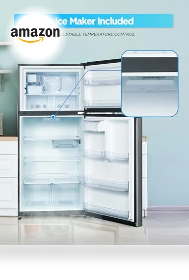 Top Mount Refrigerator with Ice Maker — Cooling Solutions, Commercial Cool