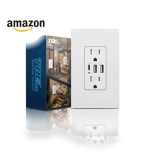 USB C Wall Outlet — Outlet Switches, TOPELER ELECTRIC INC