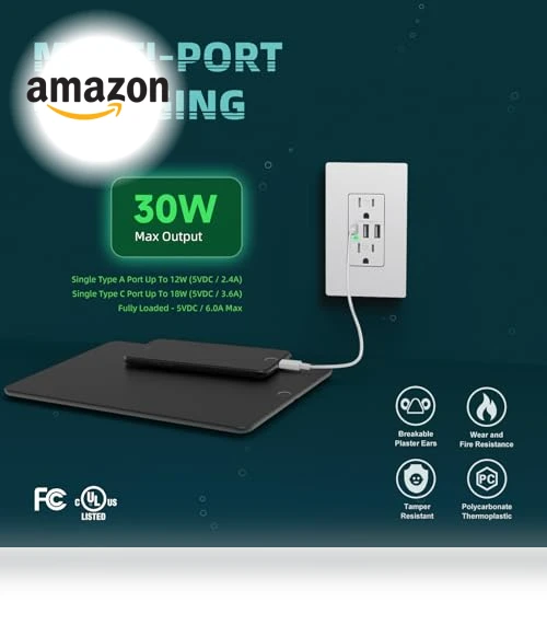 USB C Wall Outlet — Outlet Switches, TOPELER ELECTRIC INC