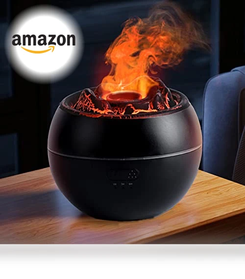 Volcano Fire Flame Aromatherapy Diffuser — Diffusers, Yaledi