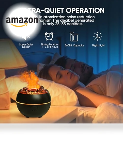 Volcano Fire Flame Aromatherapy Diffuser — Diffusers, Yaledi