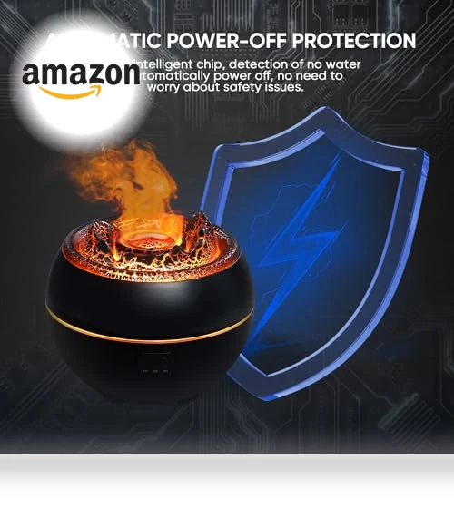 Volcano Fire Flame Aromatherapy Diffuser — Diffusers, Yaledi