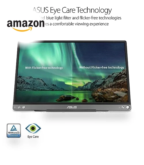 ZenScreen 15.6” 1080P Portable USB Monitor — Replacement Screens, Asus