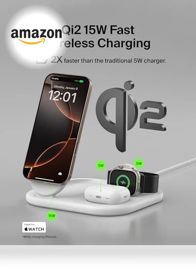 3-in-1 MagSafe-Compatible iPhone Charger — Chargers, Belkin