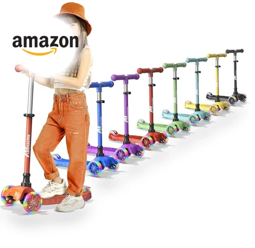 3 Wheel Kick Scooter with LED Lights — Push Scooters, Lifemaster