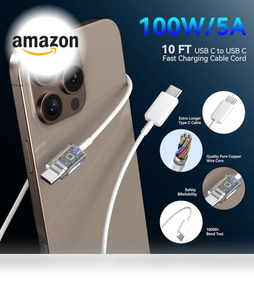 45W USB C Super Fast Charger Block with 10 FT Type C-C Long Cable Cord — Chargers, Shenzhen Xihuida Electronics Co., Ltd.