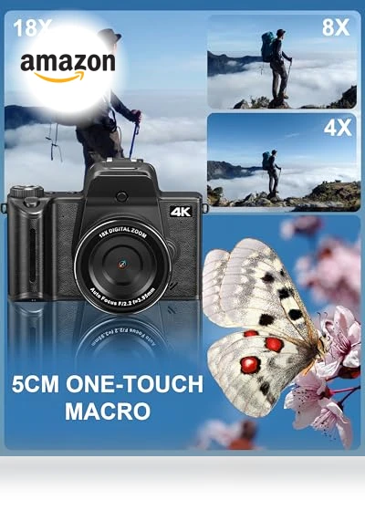 4K Digital Camera for Photography — Camcorder, banflower