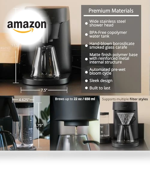 Coffee Machine with Removable Water Tank — Coffee & Espresso Combos, Ratio