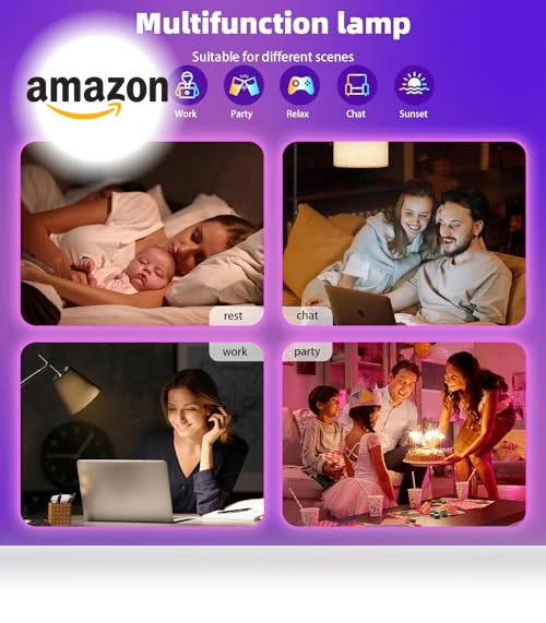 Color Changing Smart Light Bulbs — LED, Nowepai