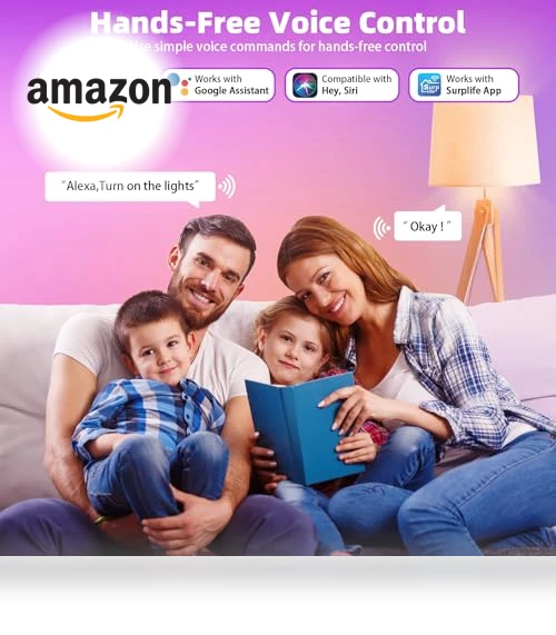 Color Changing Smart Light Bulbs — LED, Nowepai