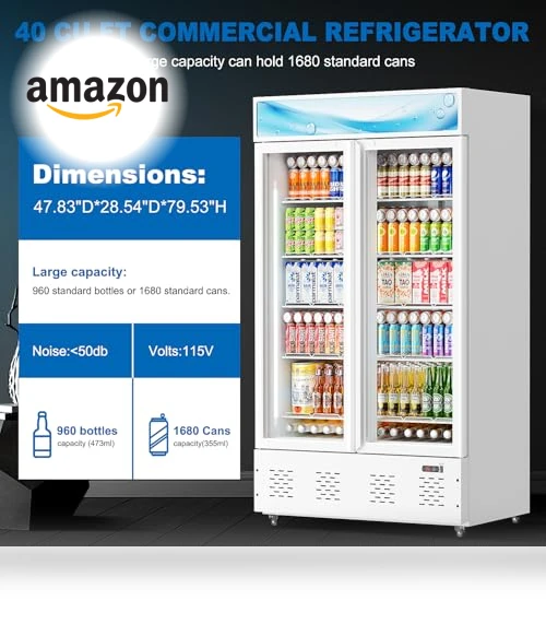 Commercial Beverage Refrigerator with Glass Door — Drink Coolers, ECEVT