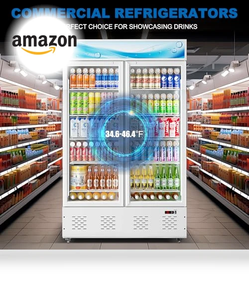 Commercial Beverage Refrigerator with Glass Door — Drink Coolers, ECEVT