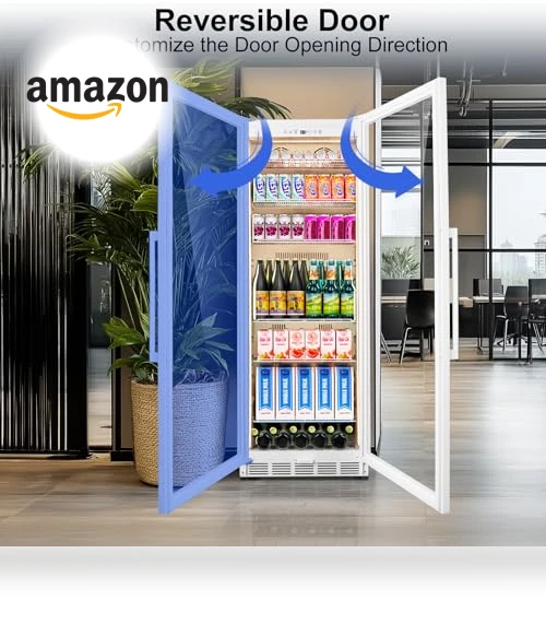 Commercial Display Refrigerator with Glass Door — Drink Coolers