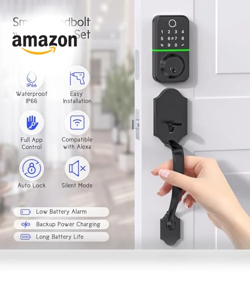 Deadbolt Smart Lock with Handle Set — Padlocks & Hasps, WiseGear
