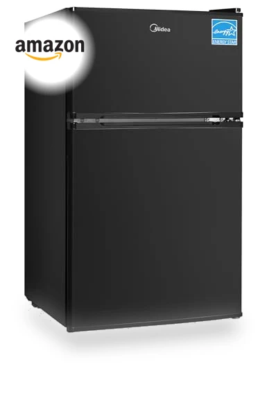 Double Door Mini Fridge with Freezer — Mini Fridges, Midea
