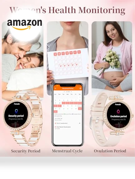 Elegant AMOLED Smartwatch for Women — Smartwatches, ESFOE