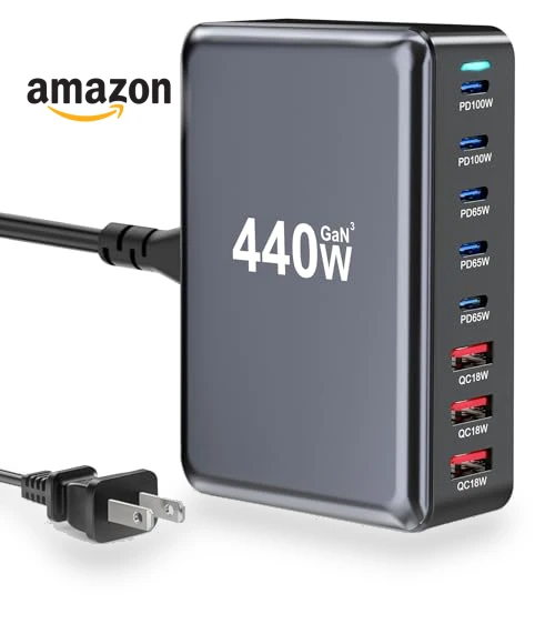 Fast USB C GAN Charger Block 8 Port Charging Station — Chargers, Shenzhen Jiuzhou Amazon Industrial Co. Ltd