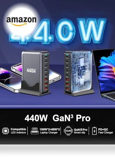 Fast USB C GAN Charger Block 8 Port Charging Station — Chargers, Shenzhen Jiuzhou Amazon Industrial Co. Ltd