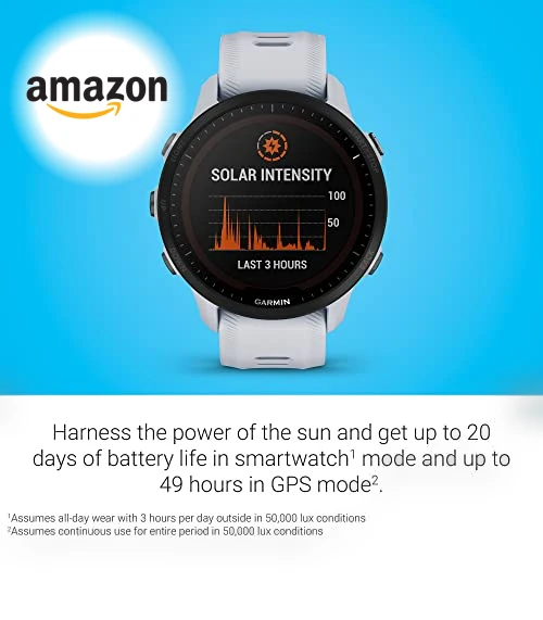 GPS Running Smartwatch with Solar Charging — GPS Units, Garmin