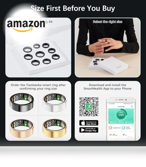 Health Tracker Ring — Wearable Accessories, Tiantianka