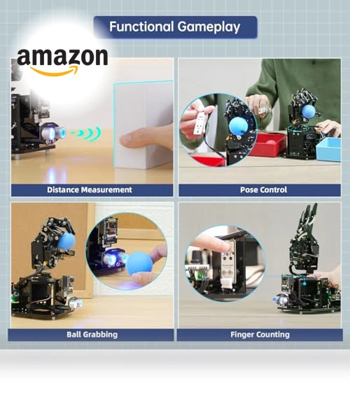 Open Source AI Bionic Robotic Hand — Robotic Enhancements, Hiwonder