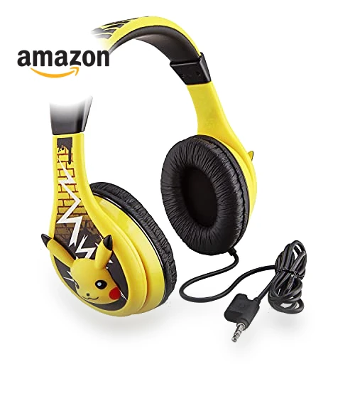 Pikachu Wired Kids Headphones — Portable Media Devices & Accessories, Kid Designs