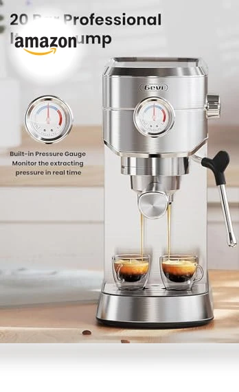 Professional Espresso Maker with Milk Frother — Coffee & Espresso Combos, Gevi