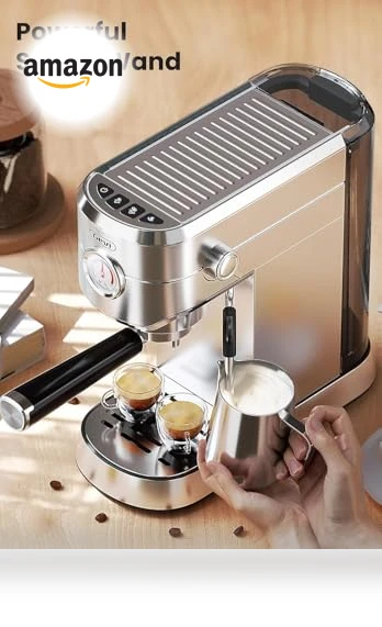 Professional Espresso Maker with Milk Frother — Coffee & Espresso Combos, Gevi