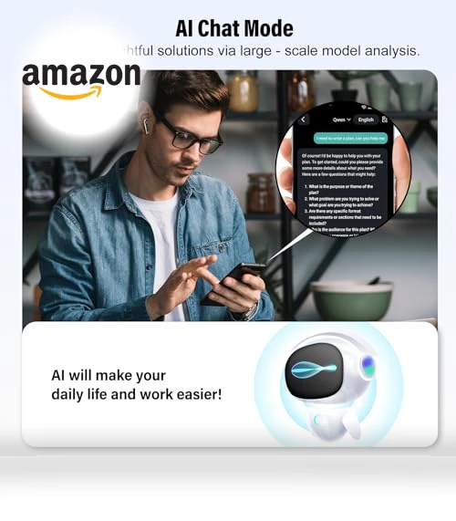 Real Time Translation Earbuds — In-Ear Headphones, SKIUDCT