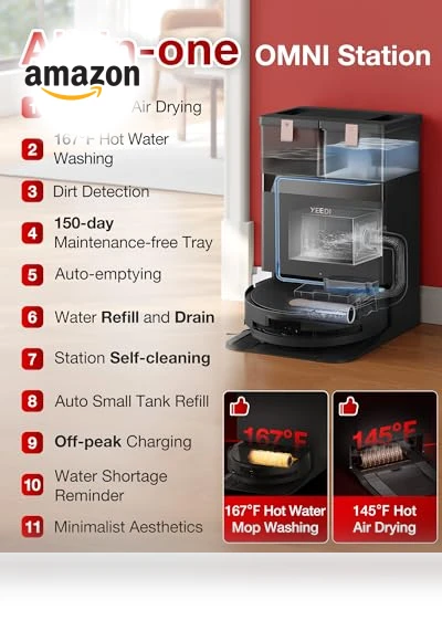 Robot Vacuum and Mop — Smart Cleaning Robots, YEEDI