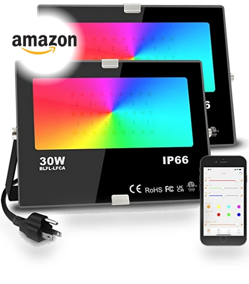 Smart LED Flood Light — Outdoor Security & Flood Lighting, MELPO