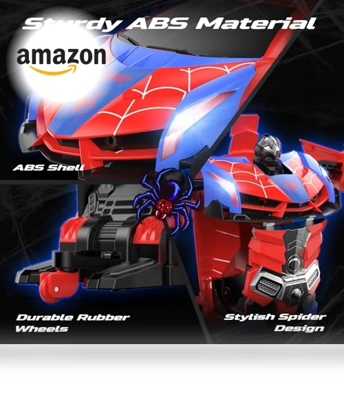 Spider RC Car Transform Robot — Remote Control Cars, DEERC