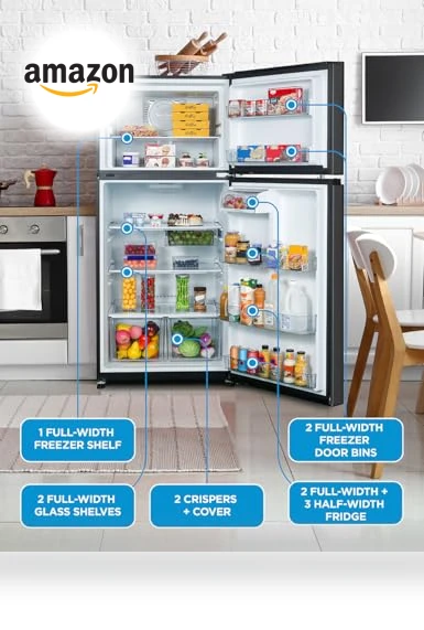 Top Mount Refrigerator with Freezer — Cooling Solutions, Commercial Cool