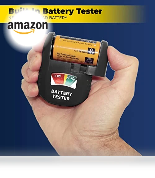 Battery Organizer Storage Case with Tester — Holders, Ontel