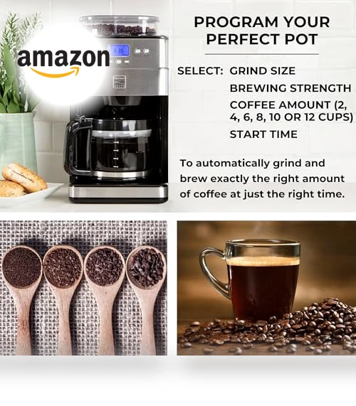 Elite Grind And Brew Coffee Maker — Electric Blade Coffee Grinders, Koolatron