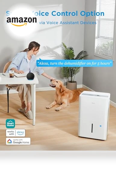 Energy Star Certified Dehumidifier — Air Moisture Control, Midea