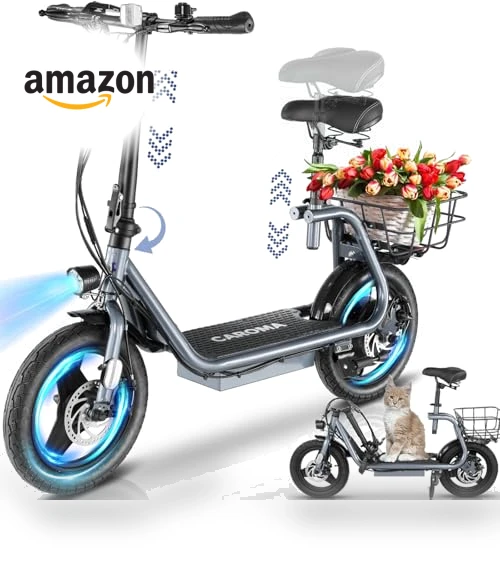 Peak 560W Electric Scooter with Seat — Push Scooters, Caroma