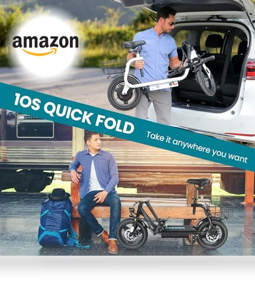 Peak 560W Electric Scooter with Seat — Push Scooters, Caroma
