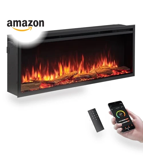 Smart Wall Mount & in Wall Recessed Electric Fireplace Insert — Electric Heating Solutions, LegendFlame