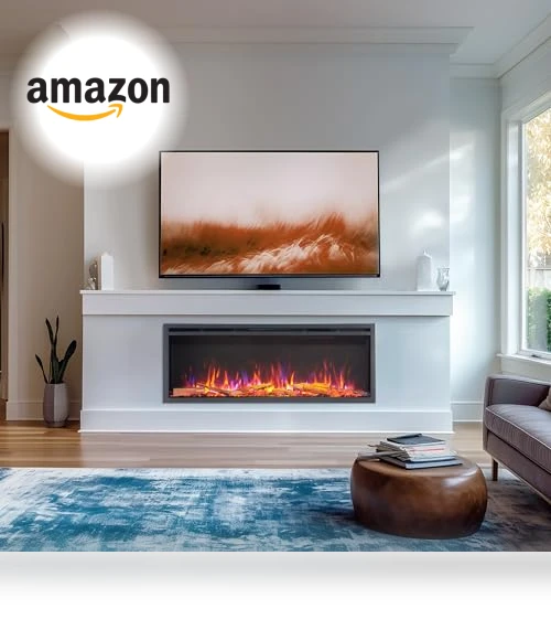 Smart Wall Mount & in Wall Recessed Electric Fireplace Insert — Electric Heating Solutions, LegendFlame