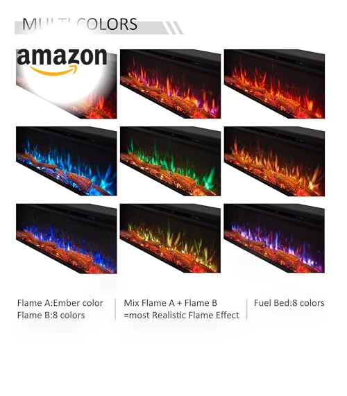 Smart Wall Mount & in Wall Recessed Electric Fireplace Insert — Electric Heating Solutions, LegendFlame