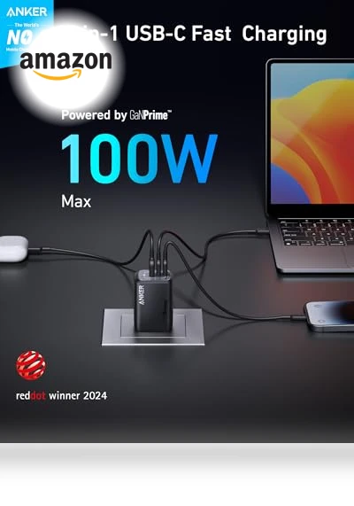 100W USB C GaN Charger — Chargers, Anker
